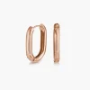 Play it By Ear Link Earrings - Rose Gold Plated