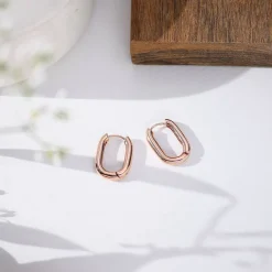 Play it By Ear Link Earrings - Rose Gold Plated