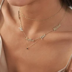 Real Love Multiple Name Necklace - 14k Solid Gold