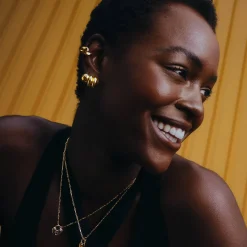 Ridge Hoop Earrings - Gold Vermeil