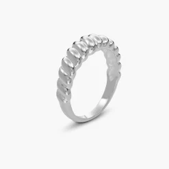 Small Pastry Dome Ring- Silver