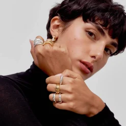 Small Pastry Dome Ring- Silver