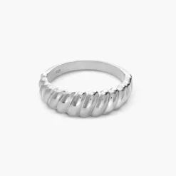 Small Pastry Dome Ring- Silver