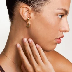 Small Scalloped Hoop - 14k Solid Gold