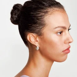 Small Scalloped Hoop - Silver