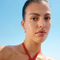 Small Scalloped Hoop - Silver