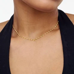 Soltale Butter Inez Initial Necklace - Gold Vermeil