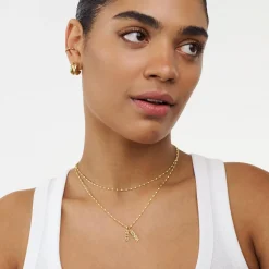 Soltale Butter Singapore Chain Name Necklace- Gold Vermeil