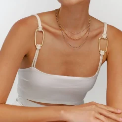 Soltale Lavender Enamel Chain- Gold Vermeil