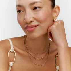 Soltale Lavender Enamel Chain- Gold Vermeil