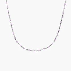 Soltale Lavender Enamel Chain- Silver