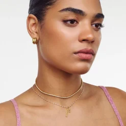 Soltale Lavender Singapore Chain Name Necklace- Gold Vermeil