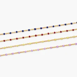 Soltale Royal Blue Enamel Chain- Gold Vermeil