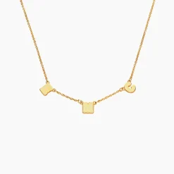 Sunrise Inez Initial Necklace - Gold Vermeil
