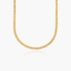 Texture Chain Necklace - Gold Vermeil