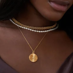 Texture Chain Necklace - Gold Vermeil