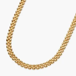 Texture Chain Necklace - Gold Vermeil
