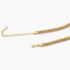 Texture Chain Necklace - Gold Vermeil