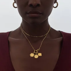 The Charmer Heirloom Initials Necklace – Gold Vermeil