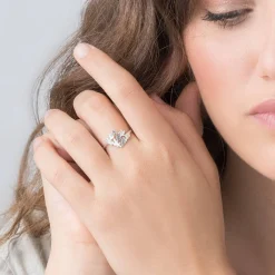 Three’s a Charm Name Ring - Silver