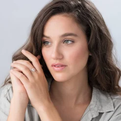 Three’s a Charm Name Ring - Silver