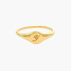 Tony Custom Initial Ring - Gold Vermeil