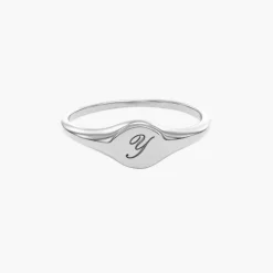 Tony Custom Initial Ring - Silver