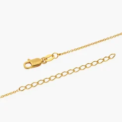 Willow Card Initials Necklace - Gold Vermeil