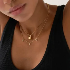 Zoe Initial Necklace with Diamonds - Gold Vermeil